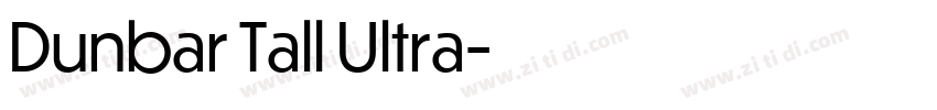 Dunbar Tall Ultra字体转换